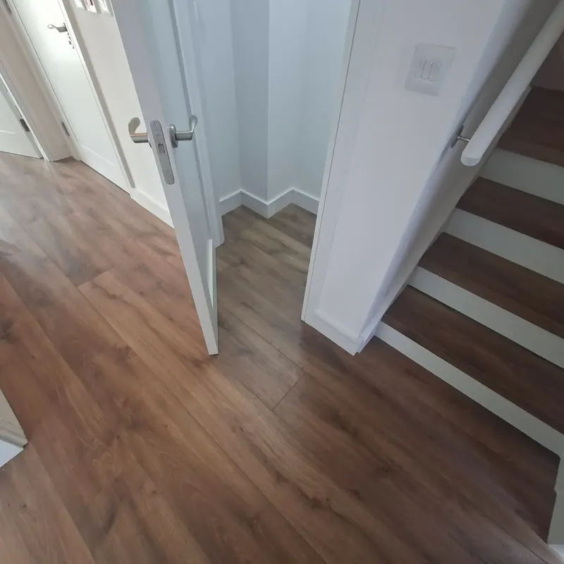 Water-resistant laminate flooring fitted in a Dublin home
